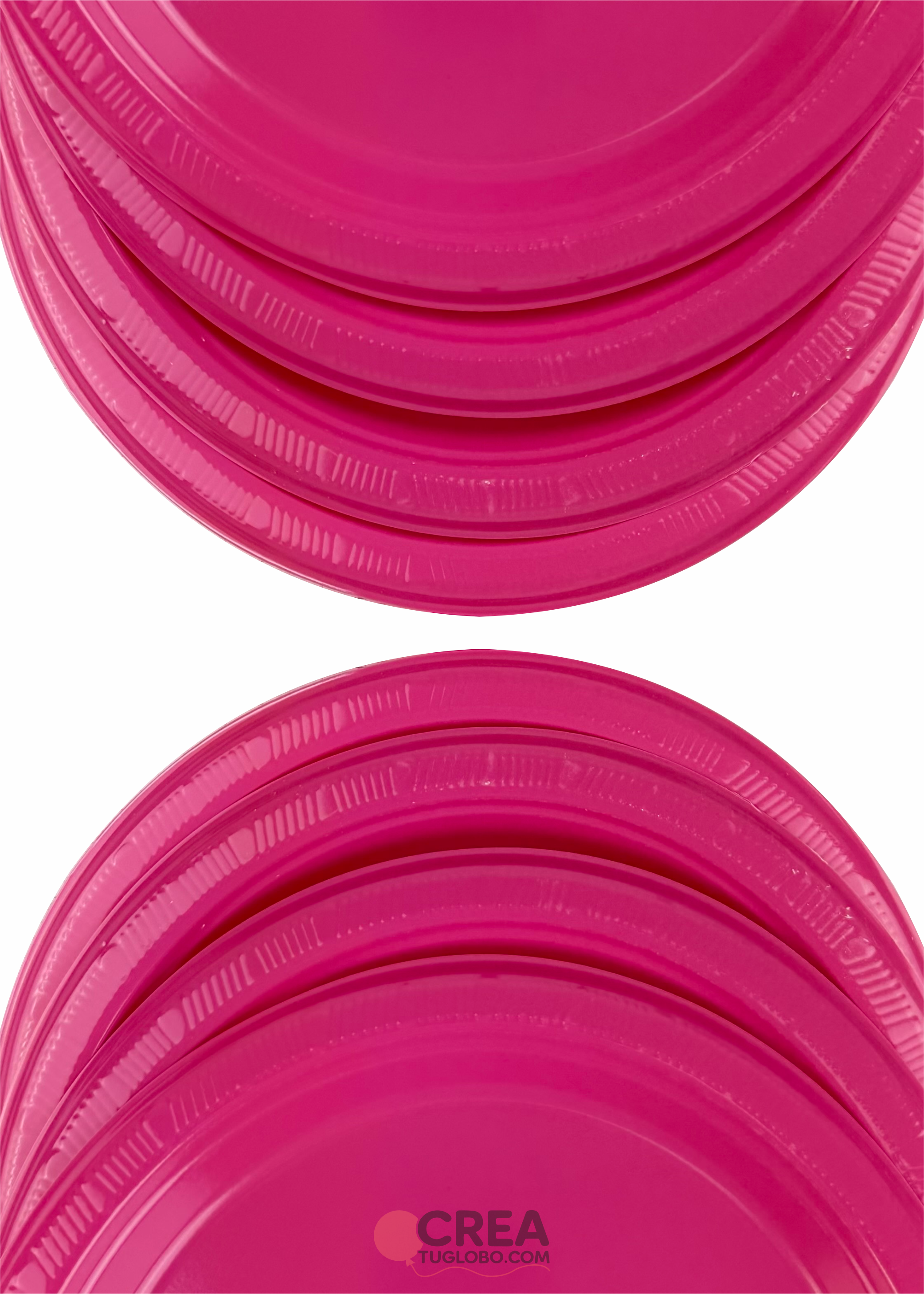 Plato redondo 9” fucsia