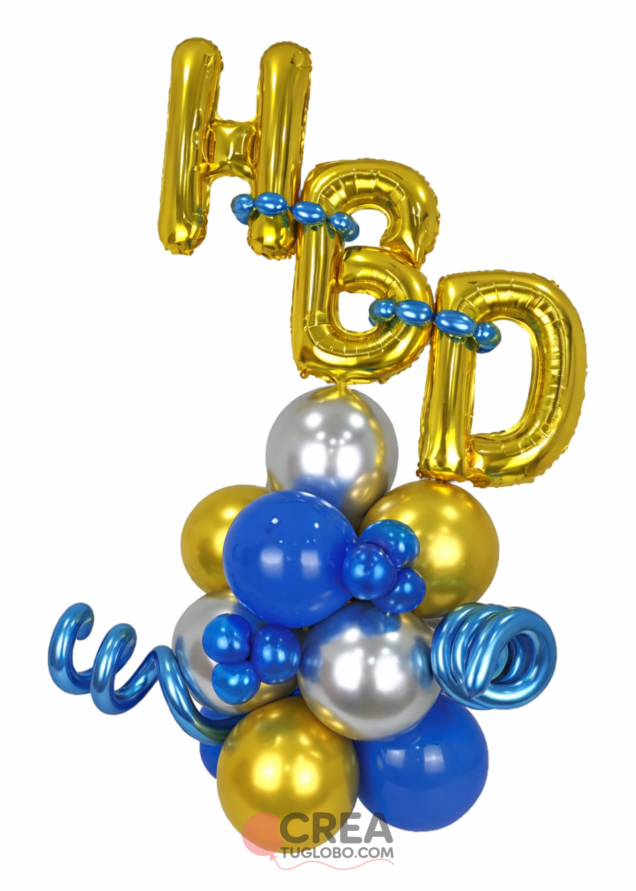 Bouquet HBD azul