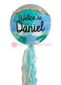 Bubble con hoja de oro welcome
