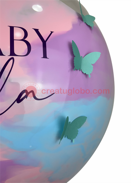 Bubble baby con mariposas