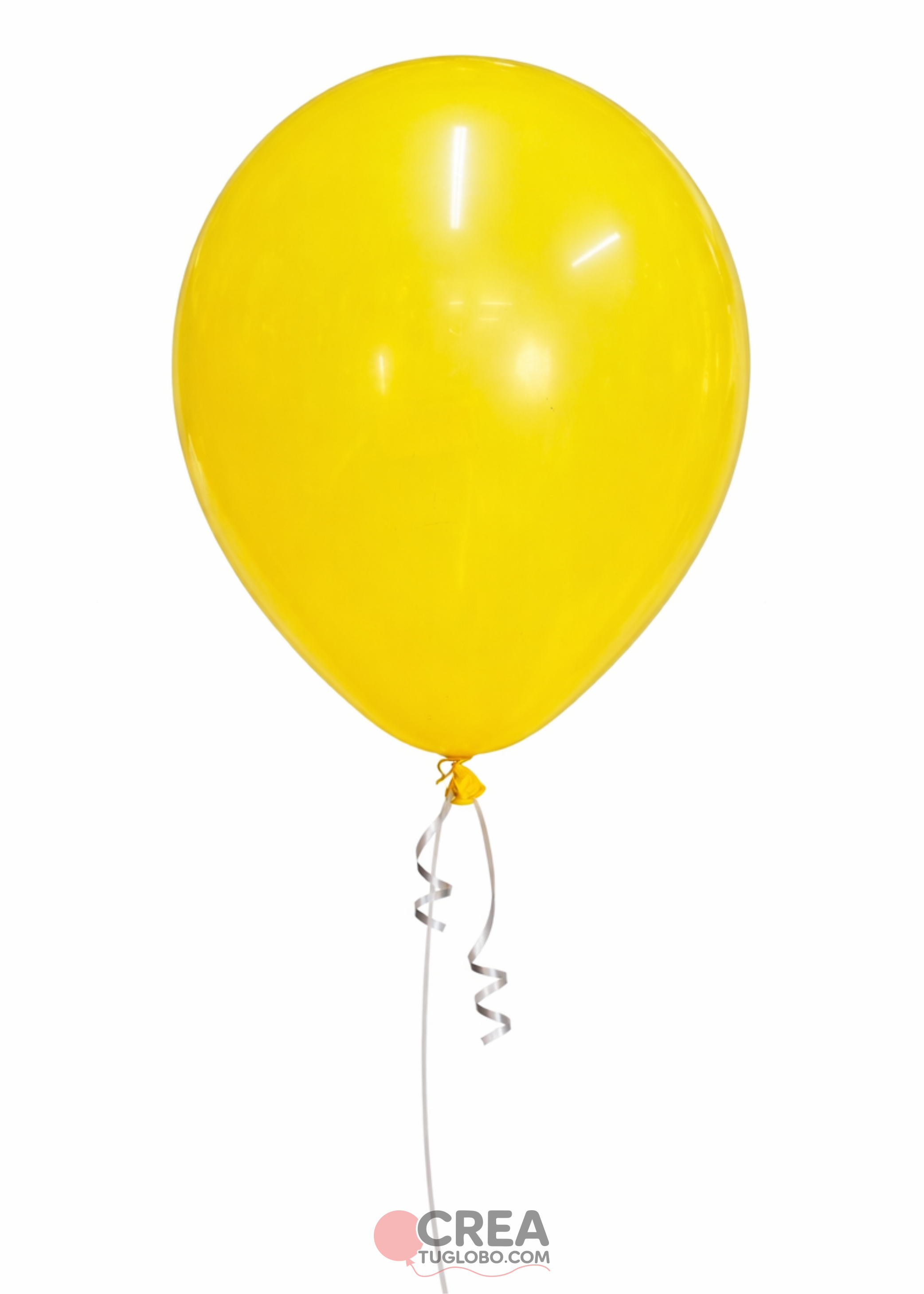 Globo de látex amarillo