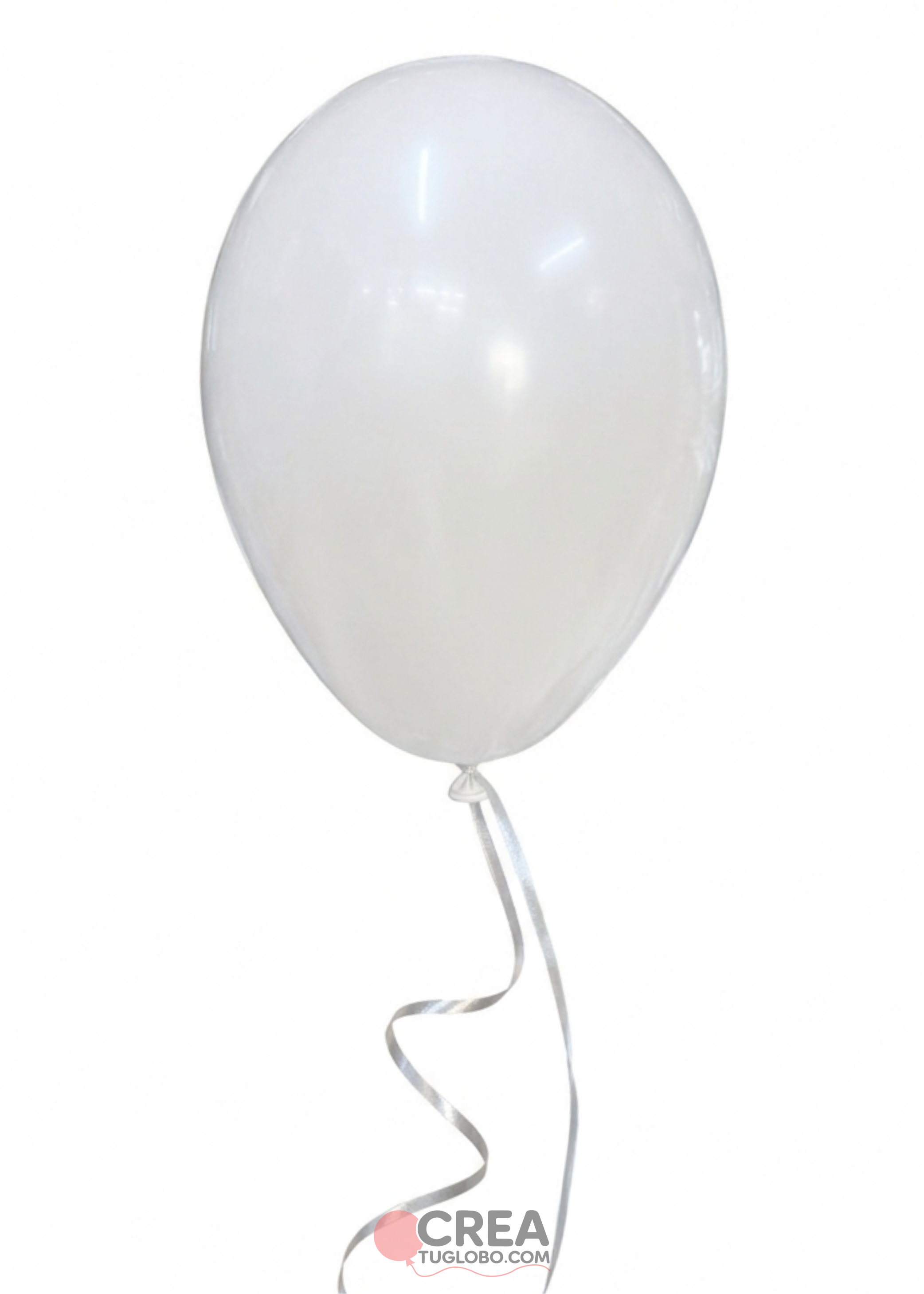 Globo de látex blanco
