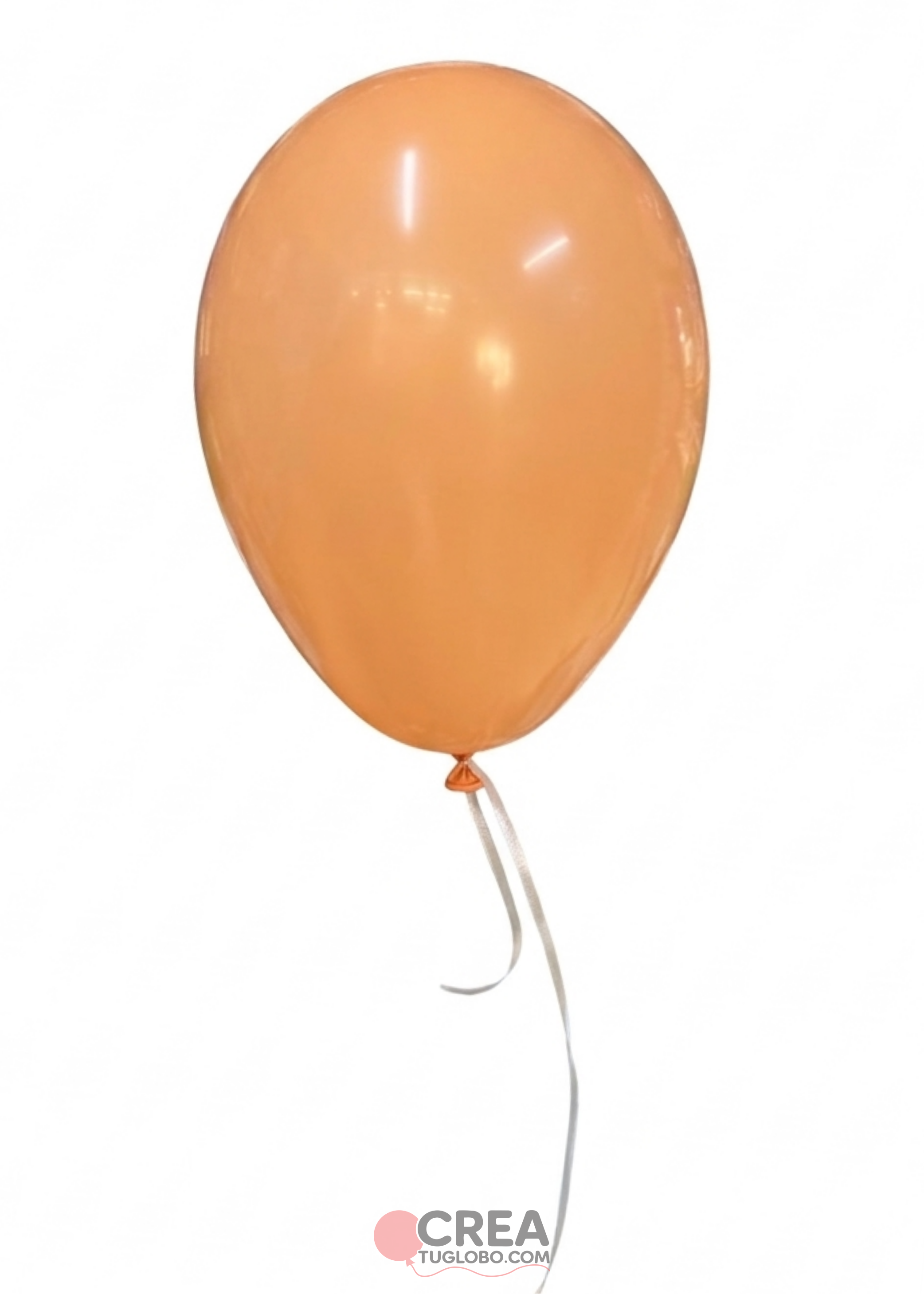 Globo de látex durazno