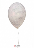 Globos de látex transparente con pintura