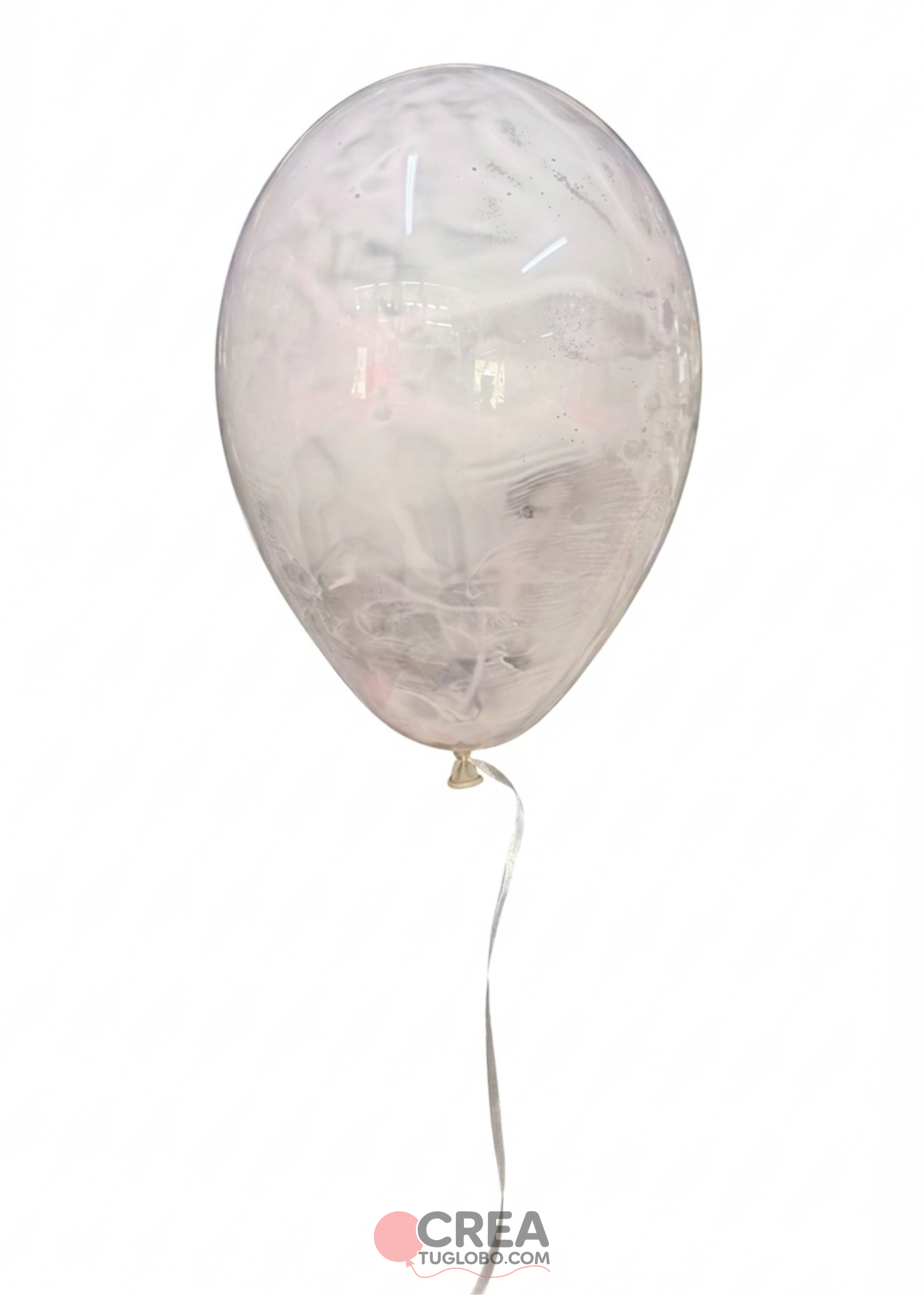 Globos de látex transparente con pintura