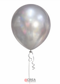 Globo de látex plata chrome