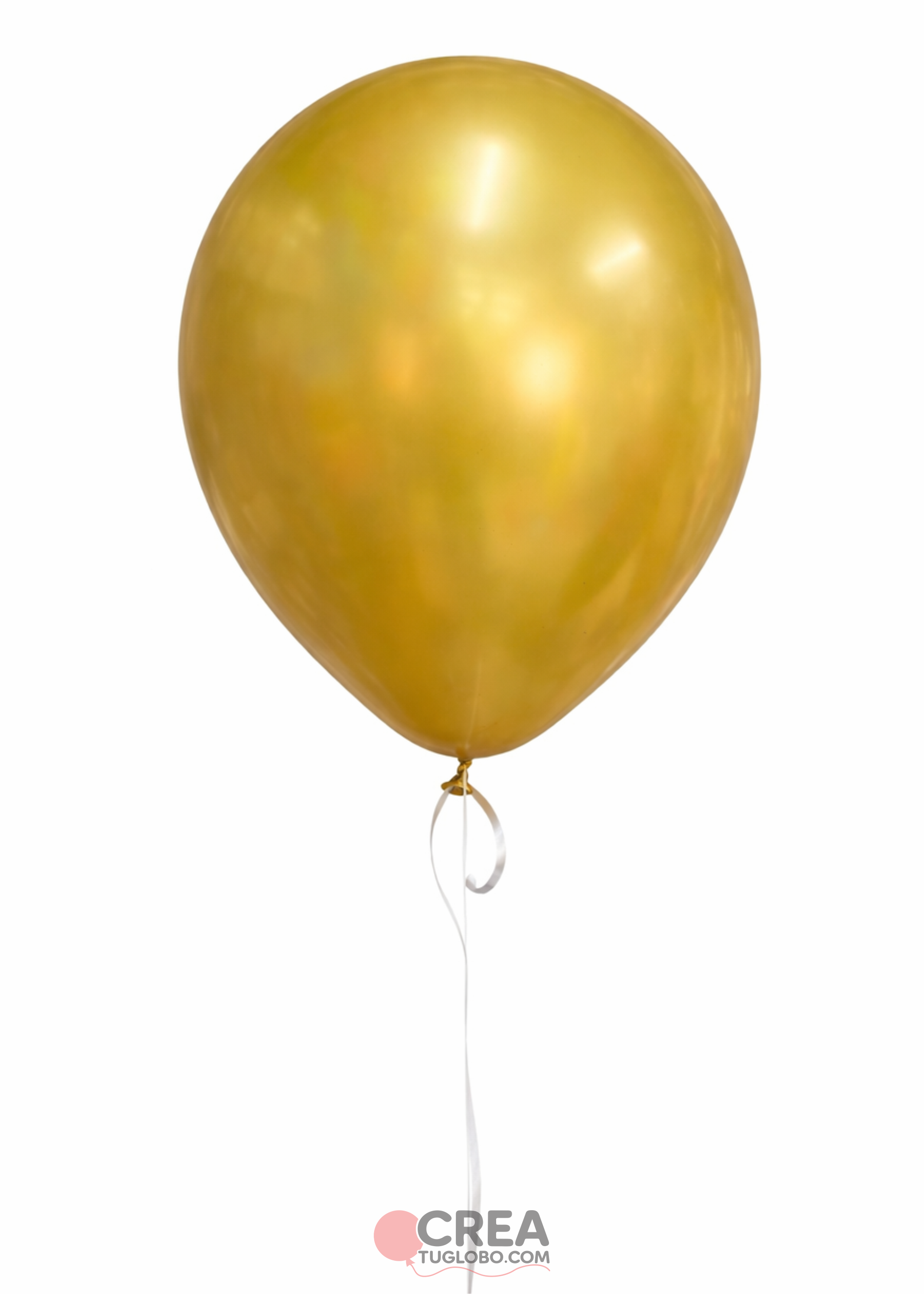 Globo de látex dorado chrome