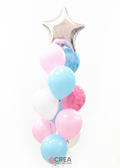 Arreglo Celeste y Rosa con Estrella