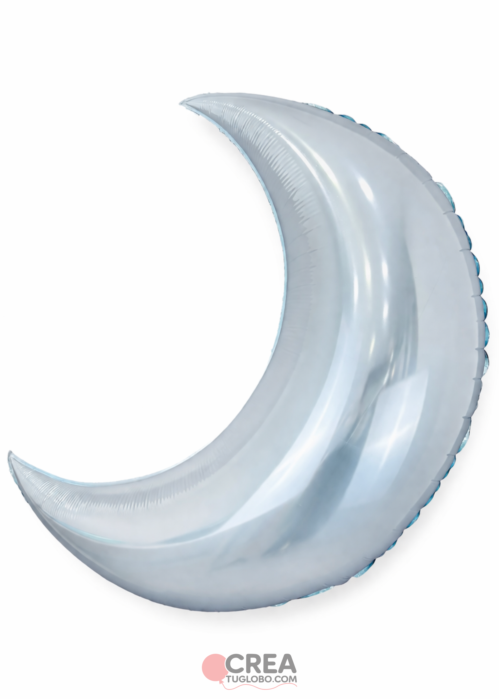 Globo metálico de lunes celeste