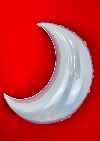 Globo metálico de lunes celeste