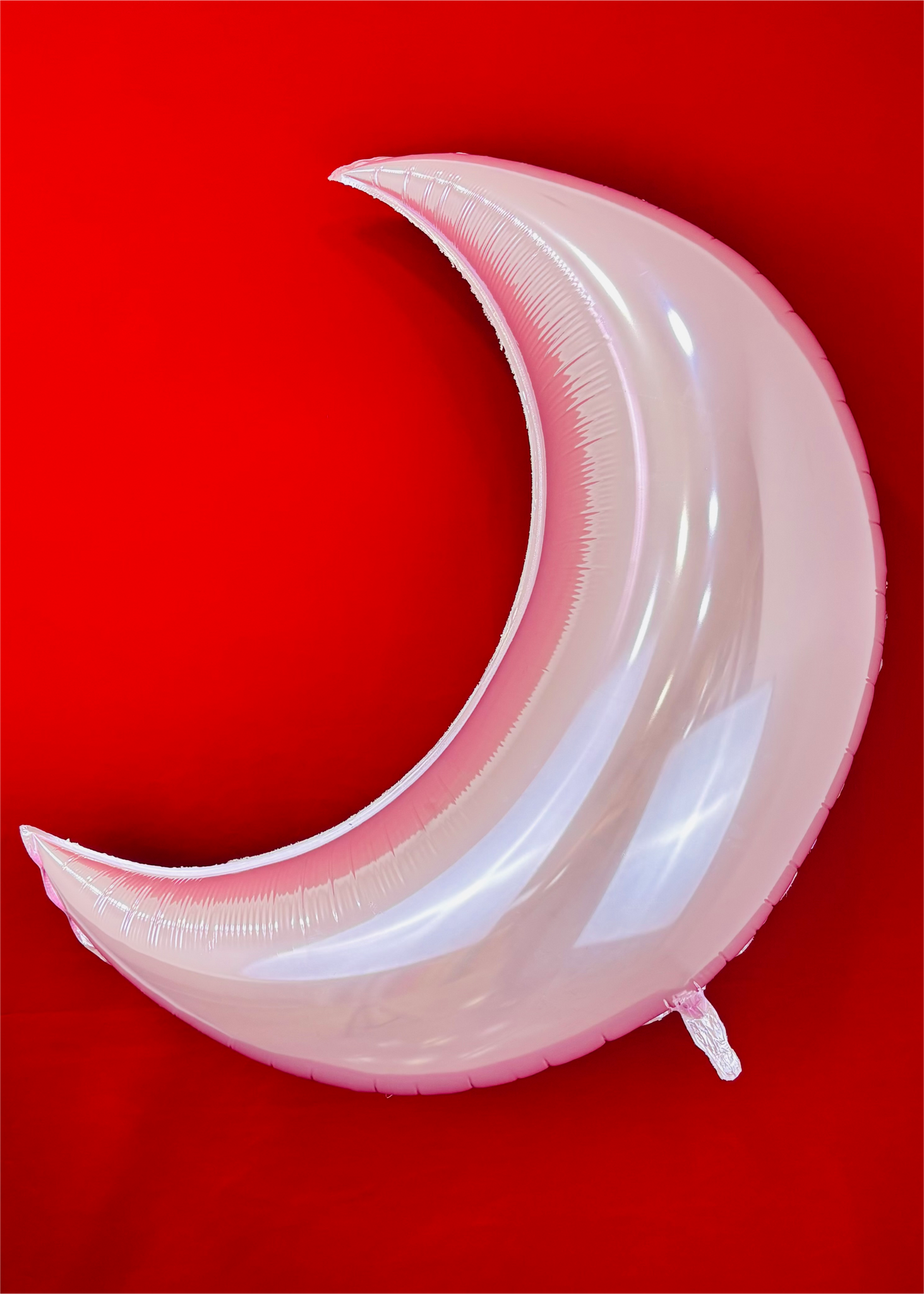 Globo metálico de luna rosa