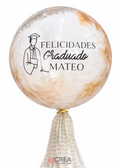 Bubble con hoja de plata white