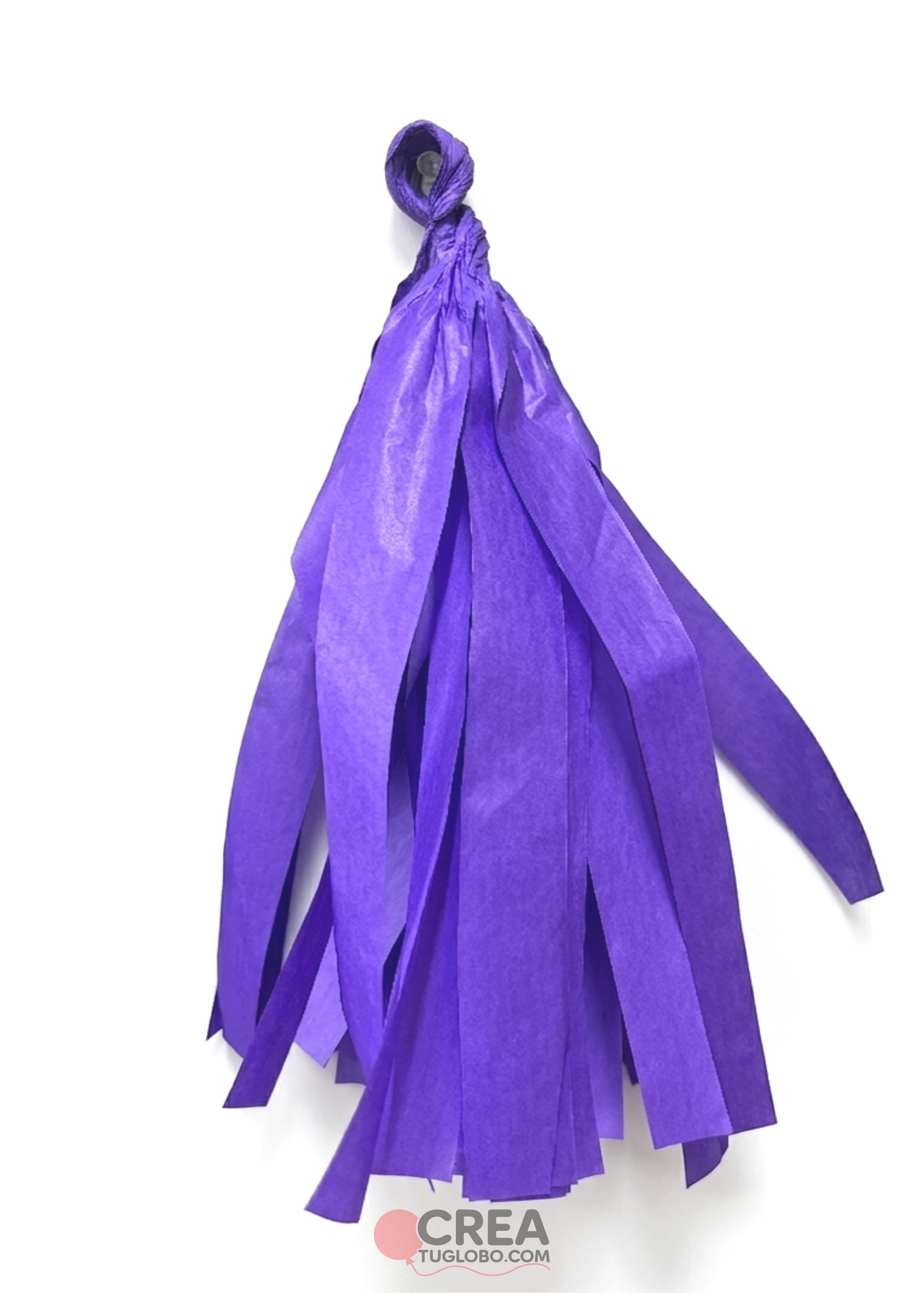 Guirnalda de papel morado