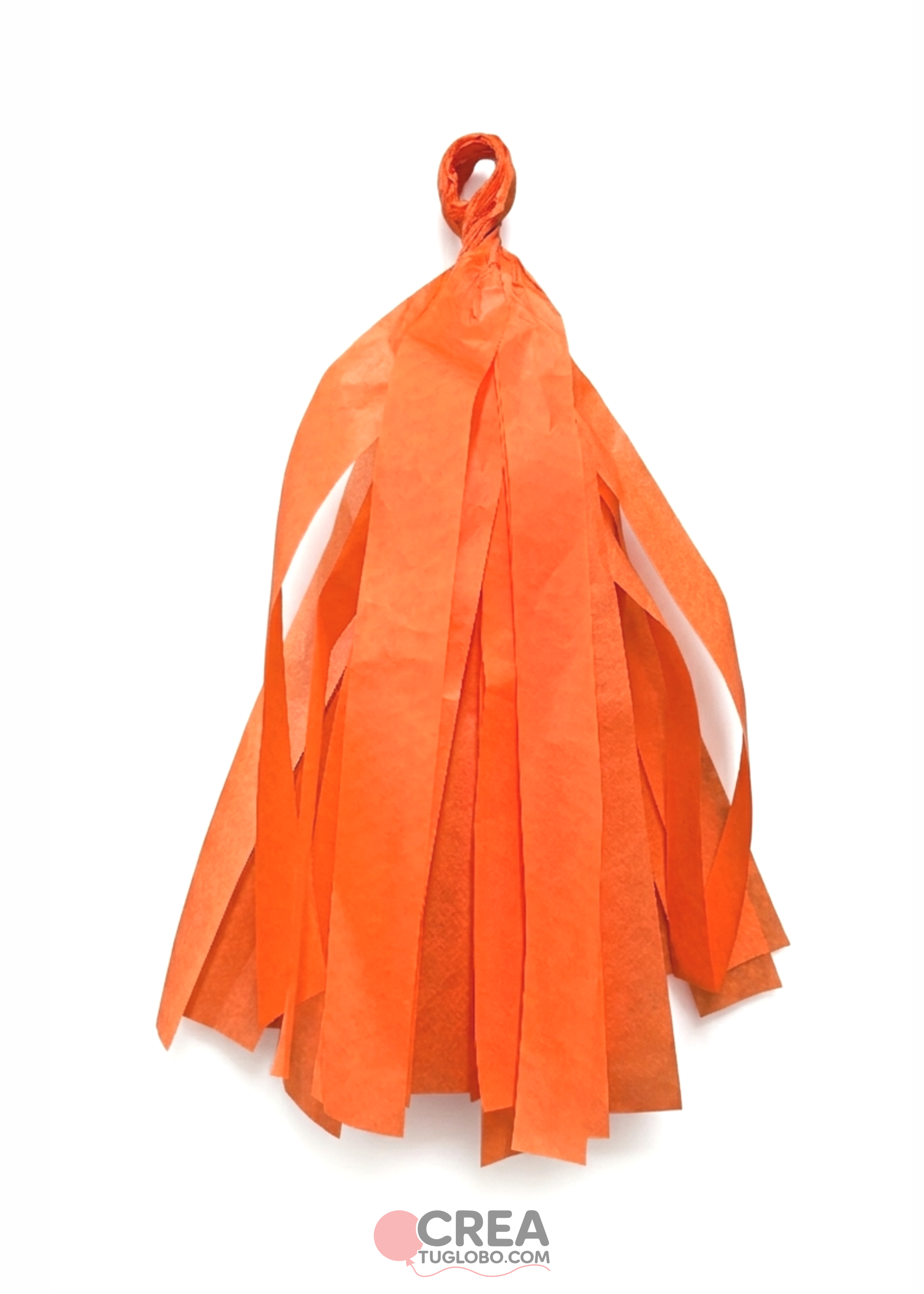 Guirnalda de papel naranja