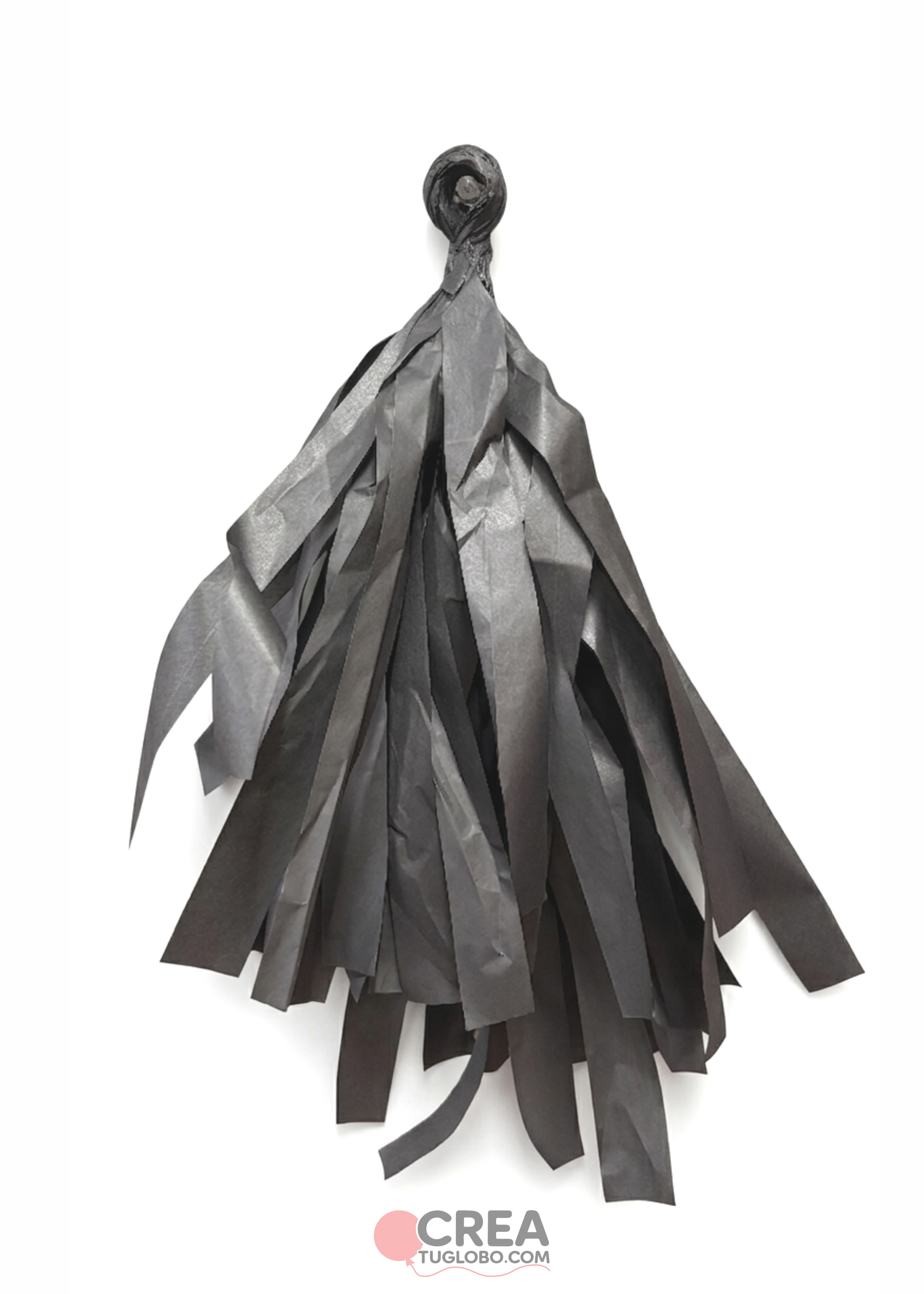 Guirnalda de papel negro