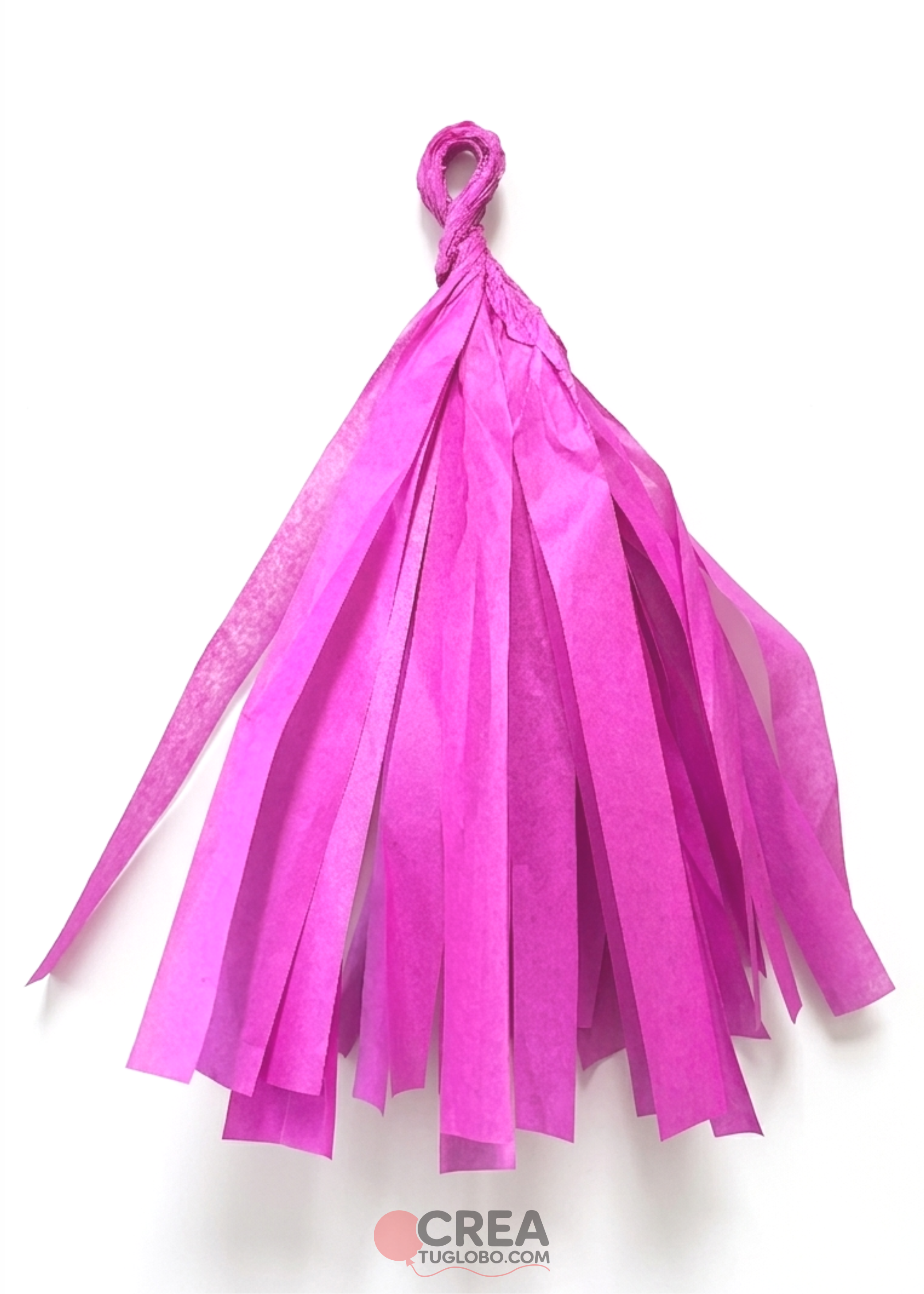 Guirnalda de papel fucsia