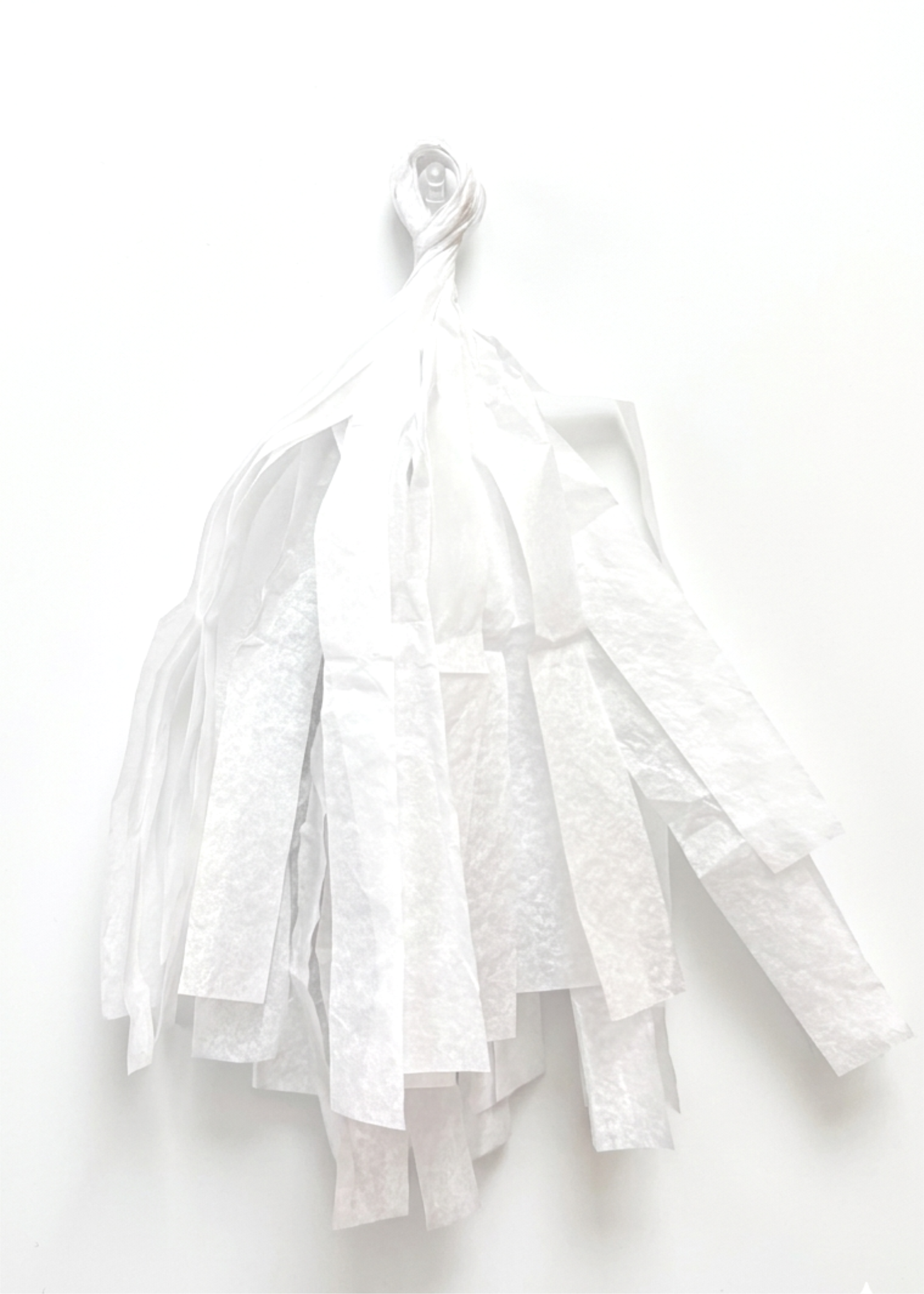 Guirnalda de papel blanca