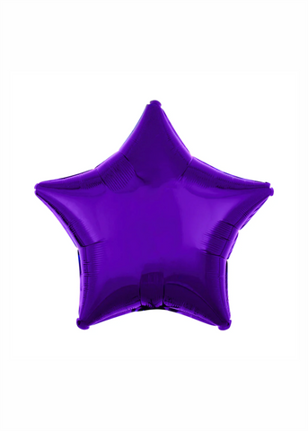 Estrella metálica morada