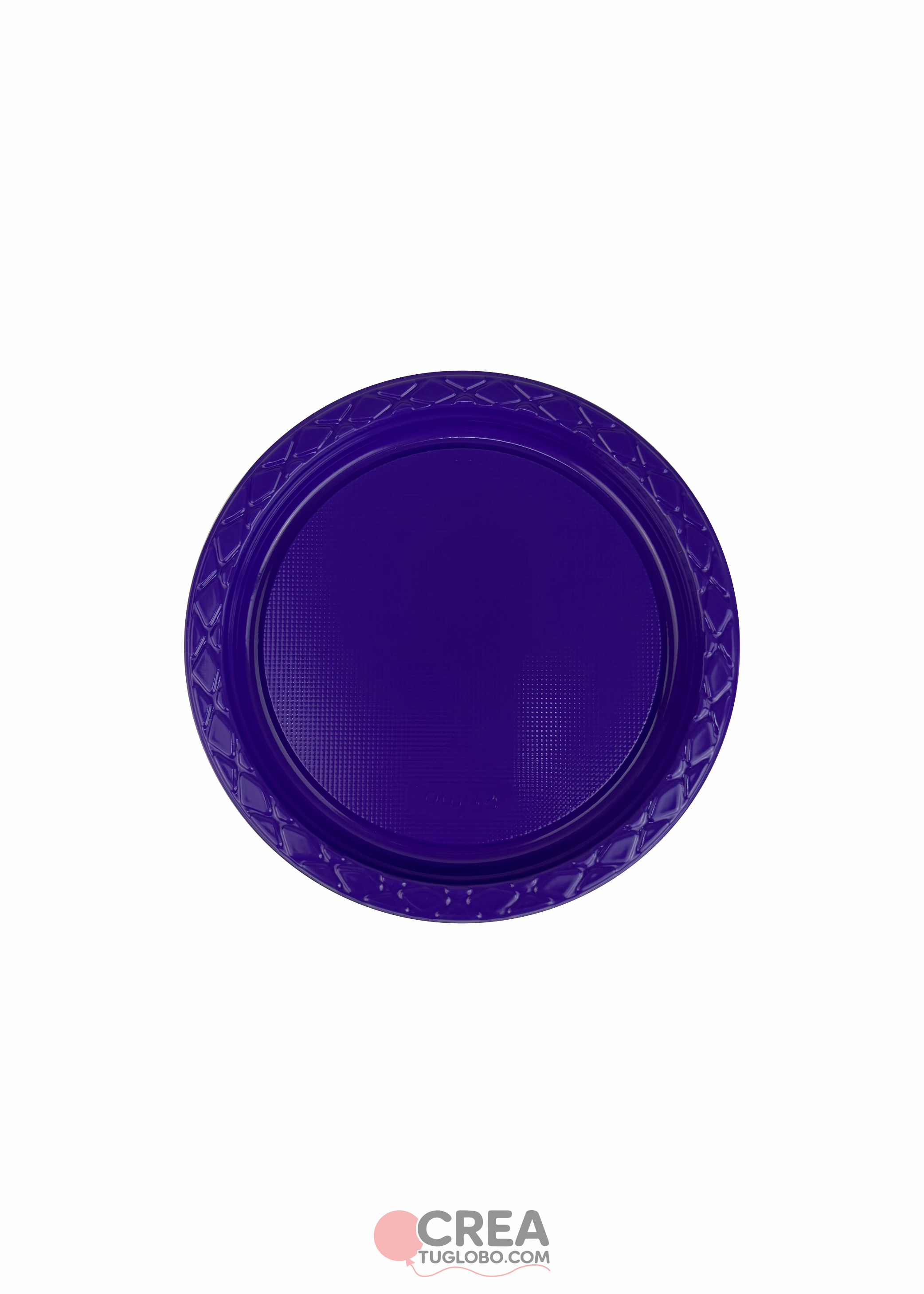 Plato redondo 7" morado