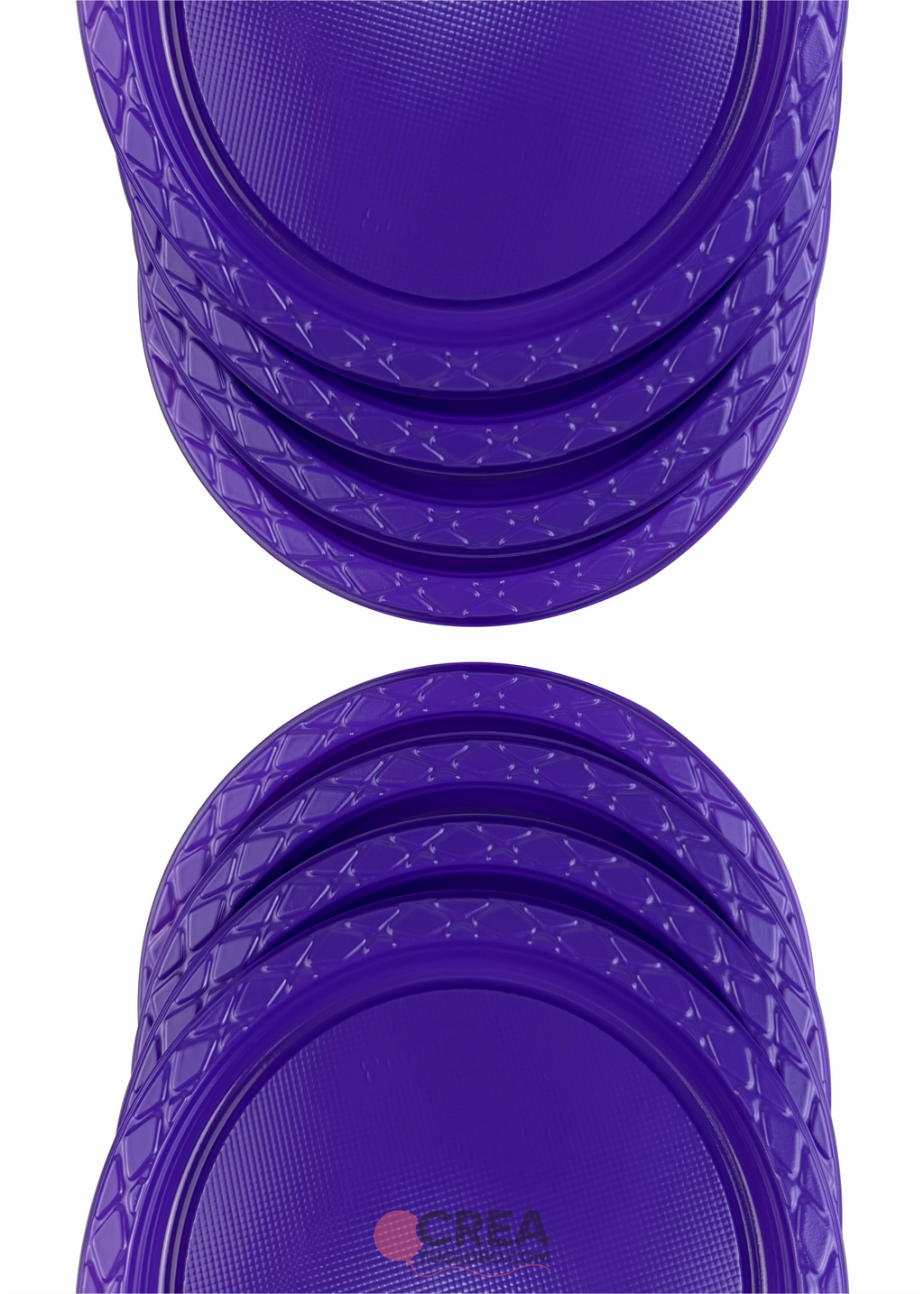 Plato redondo 7" morado