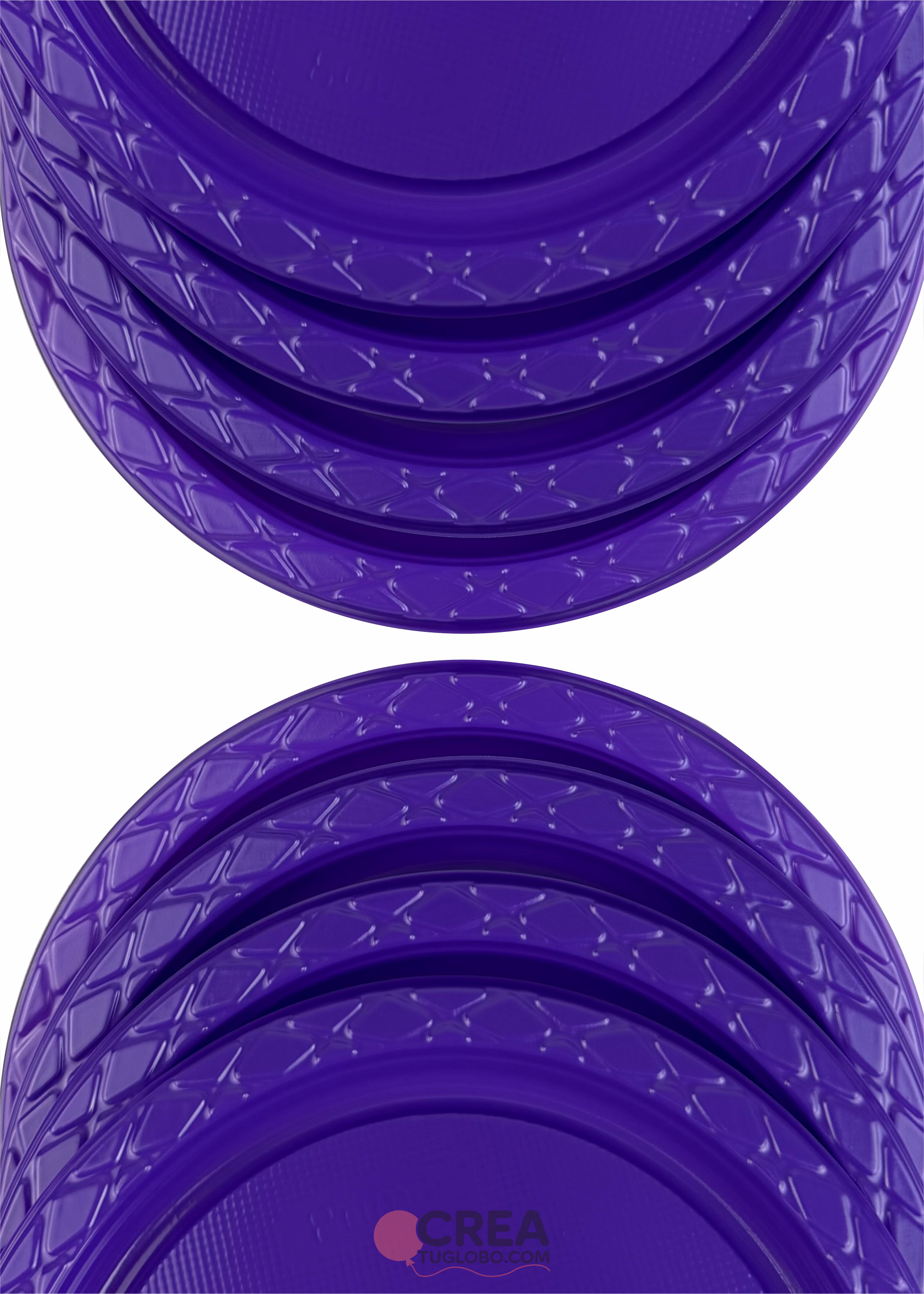 Plato redondo 9" morado