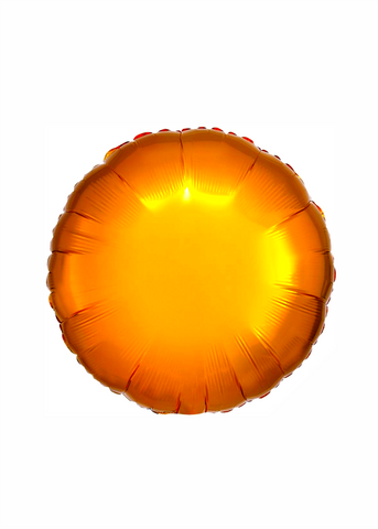 Círculo metálico naranja