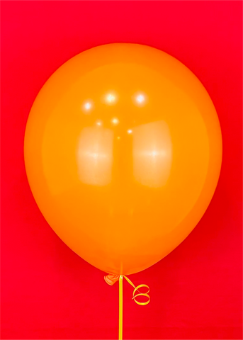 Globo de látex naranja