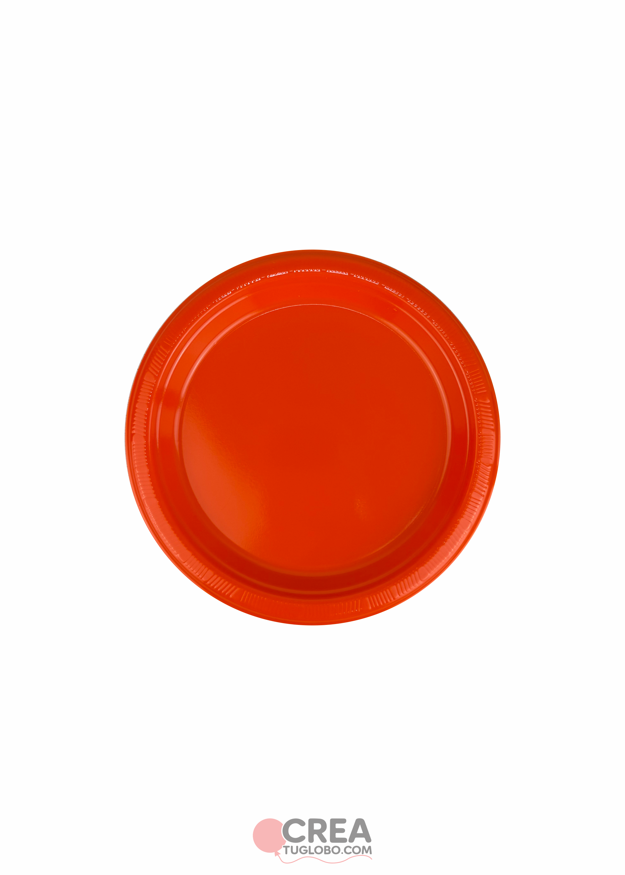 Plato redondo 7” naranja