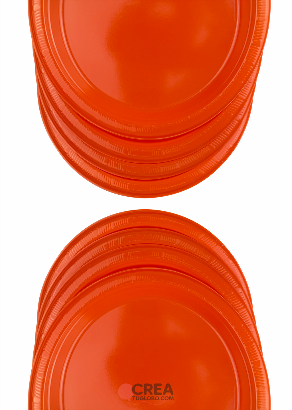 Plato redondo 7” naranja