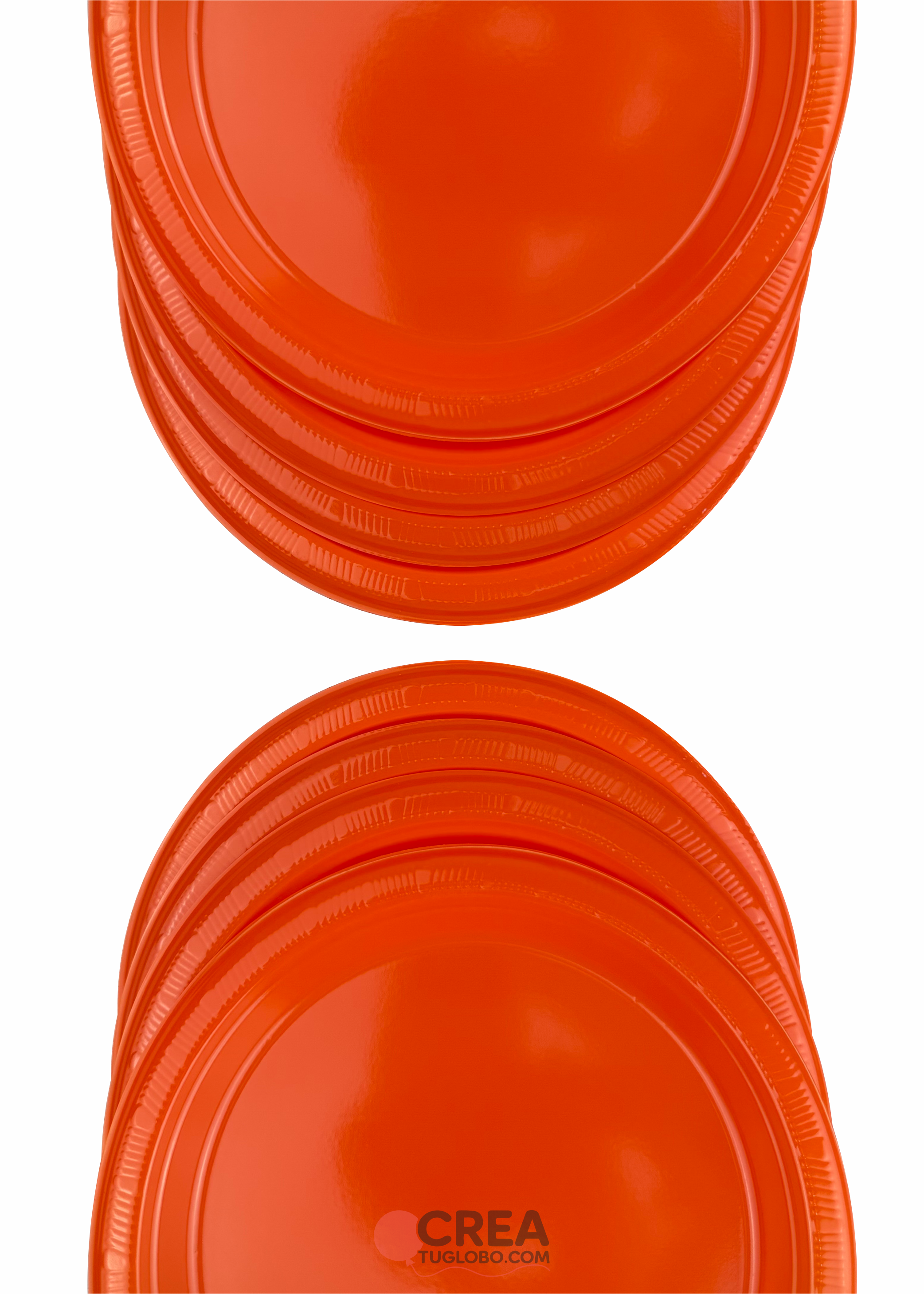 Plato redondo 7” naranja
