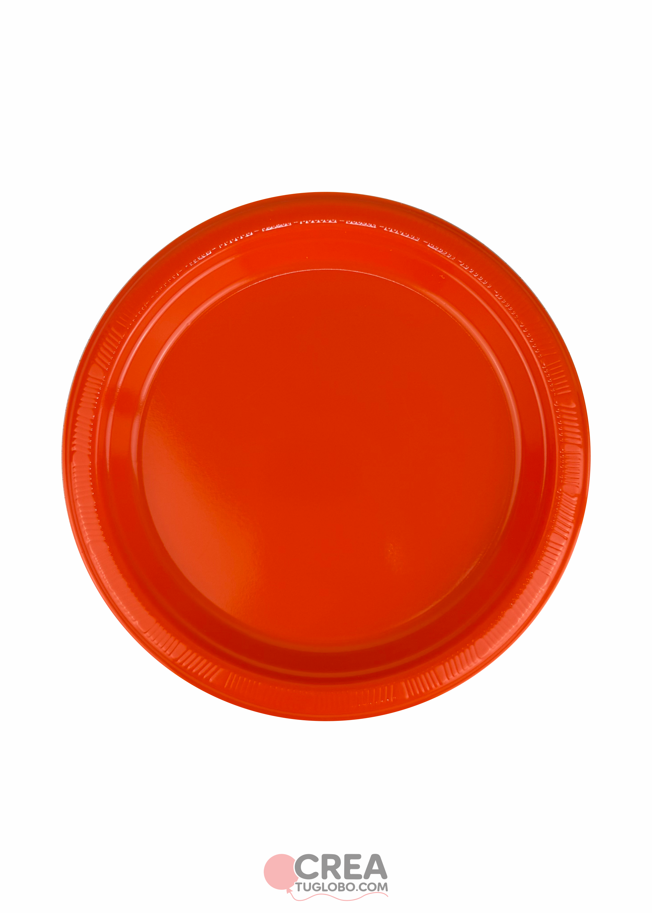 Plato redondo 9” naranja