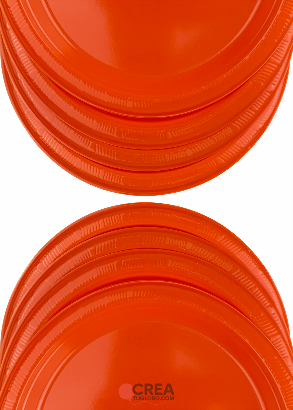 Plato redondo 9” naranja