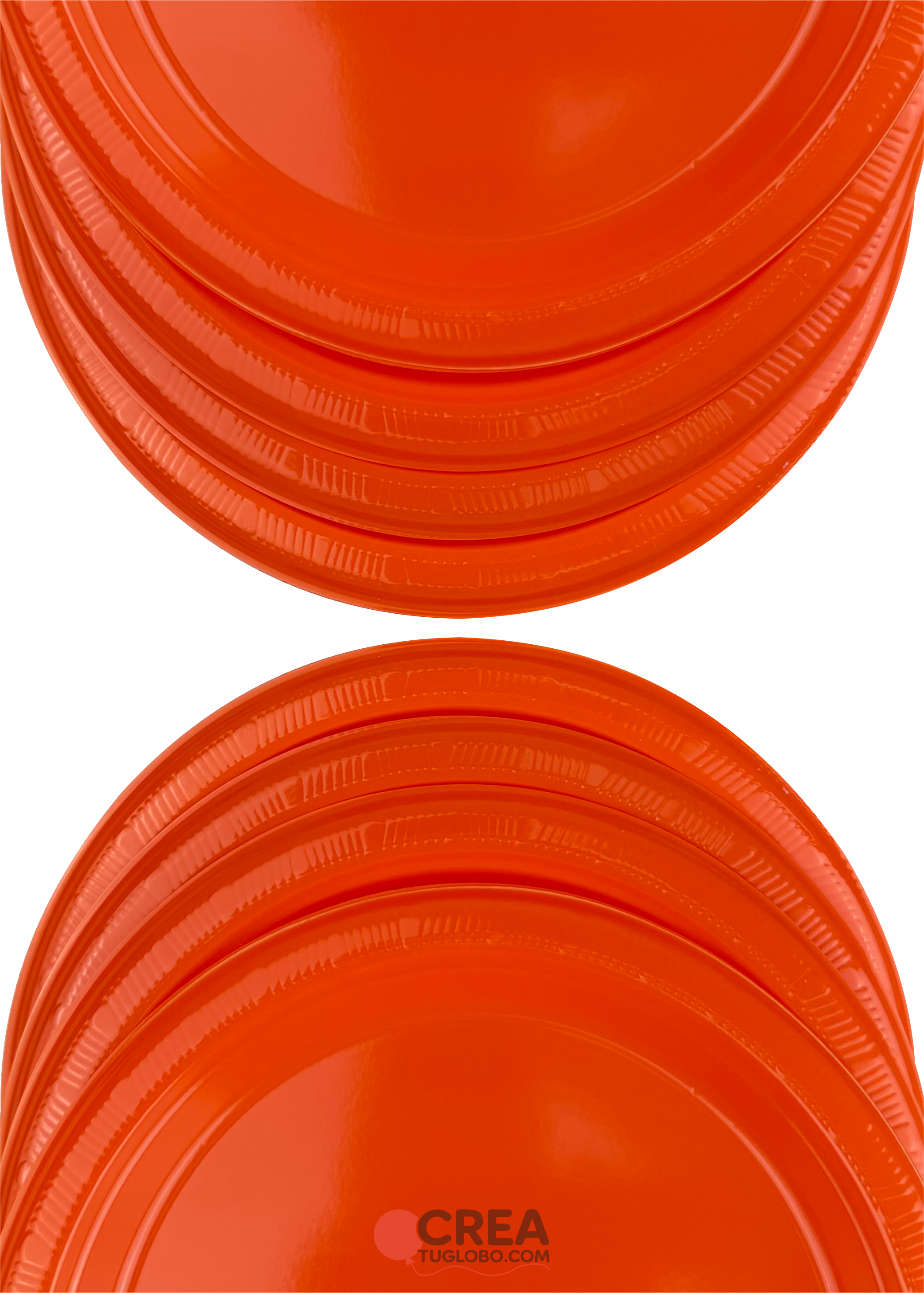 Plato redondo 9” naranja