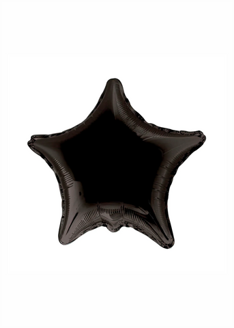 Estrella metálica negra