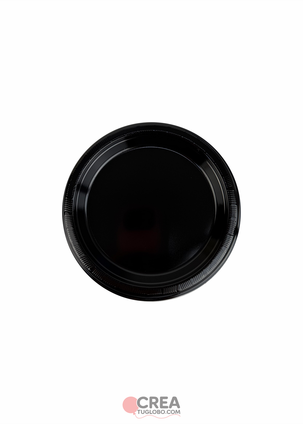 Plato redondo 7” negro