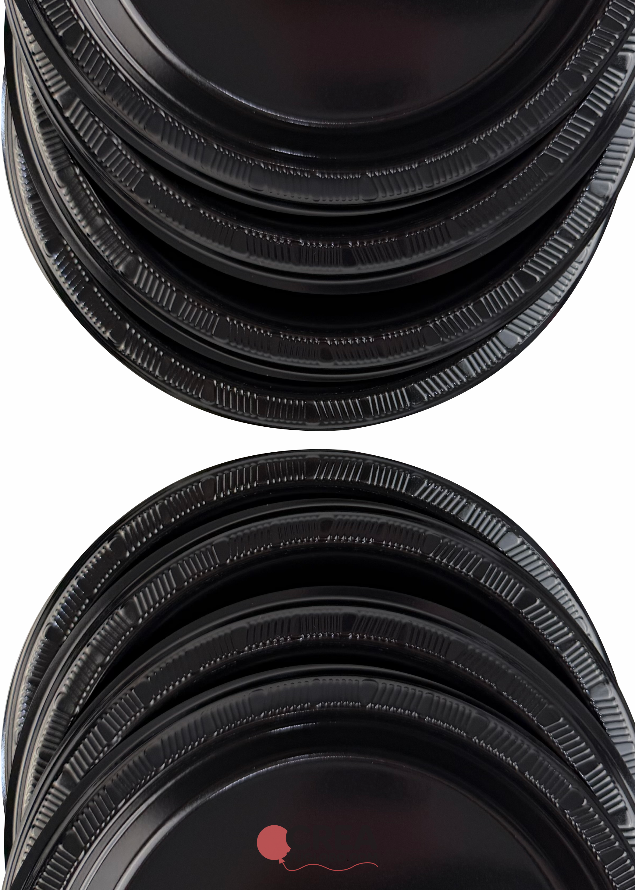 Plato redondo 9” negro