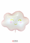 Globo metálico de nube rosa
