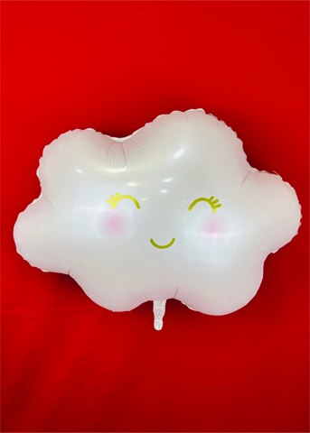 Globo metálico de nube rosa