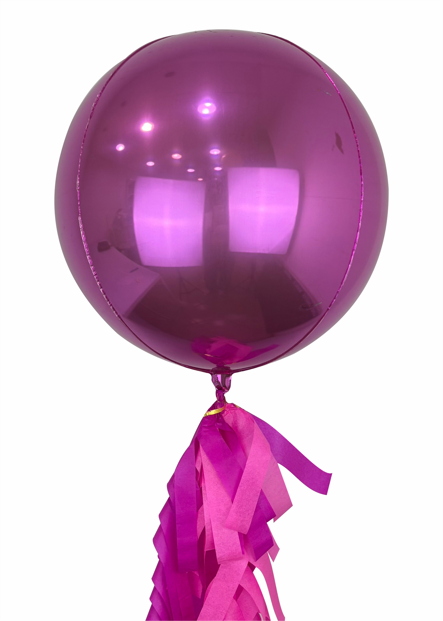 Esfera metálica fucsia