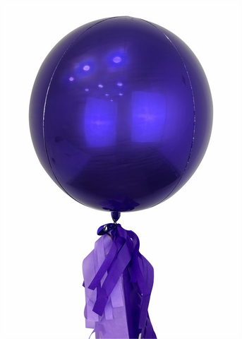 Esfera metálica morada