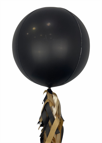 Esfera metálica negra