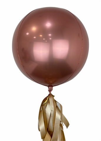Esfera metálica rose gold