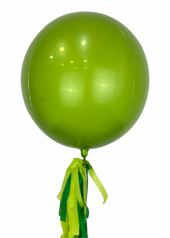 Esfera matalica verde brillante