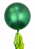 Esfera metálica verde bandera