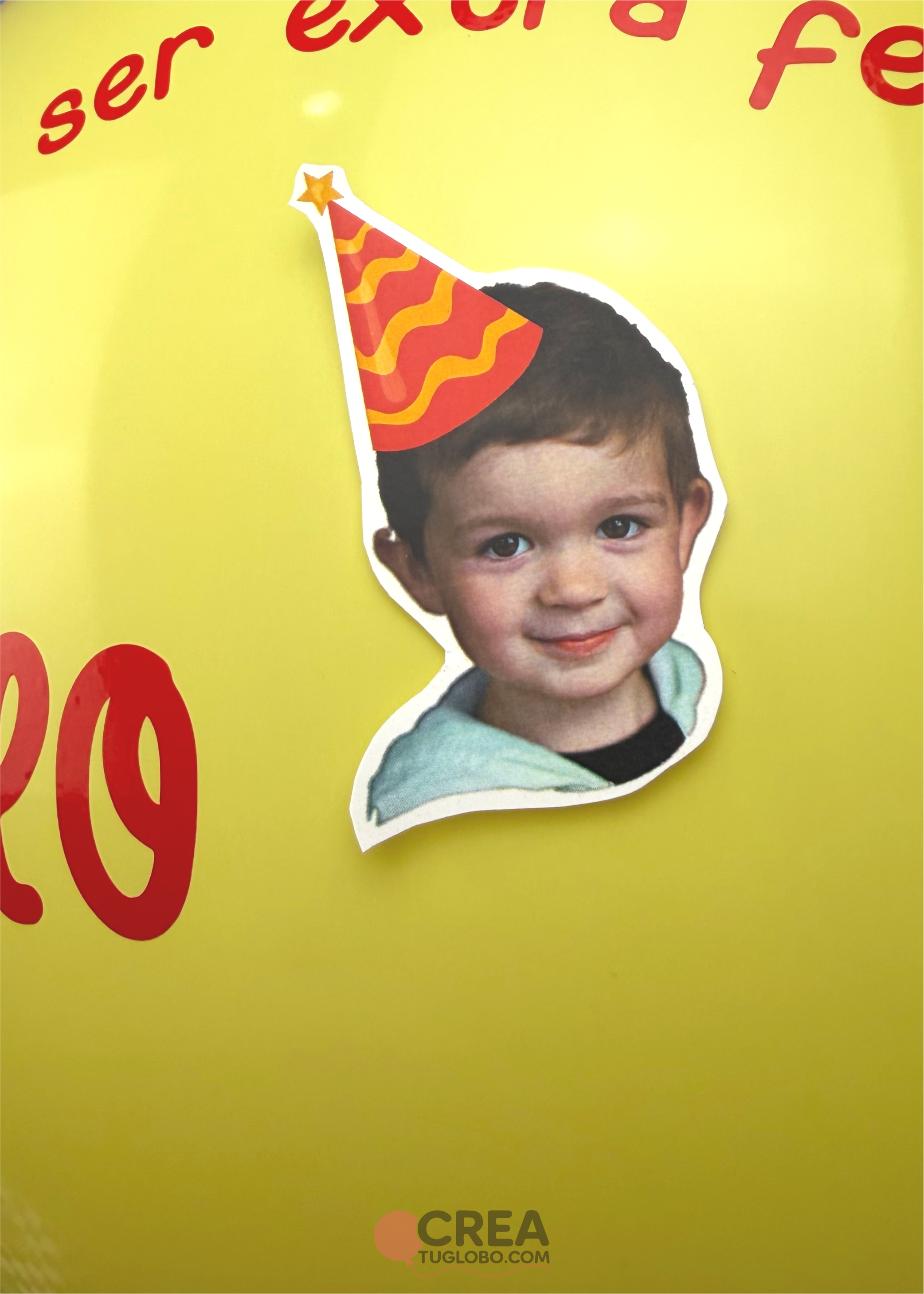 Esfera personalizada amarilla
