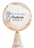 Bubble con hoja de oro white