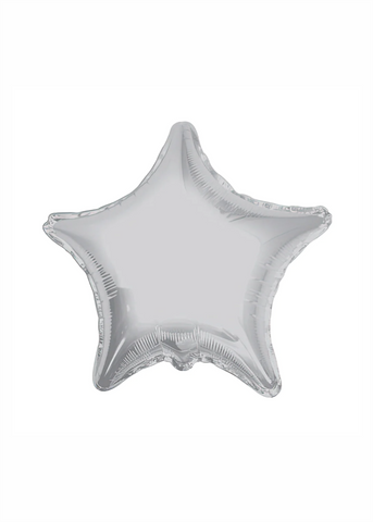 Estrella metálica plata