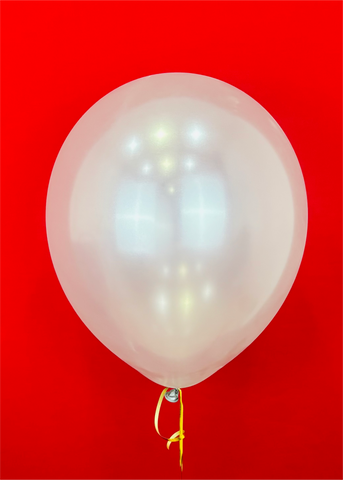 Globo de látex plata metálico