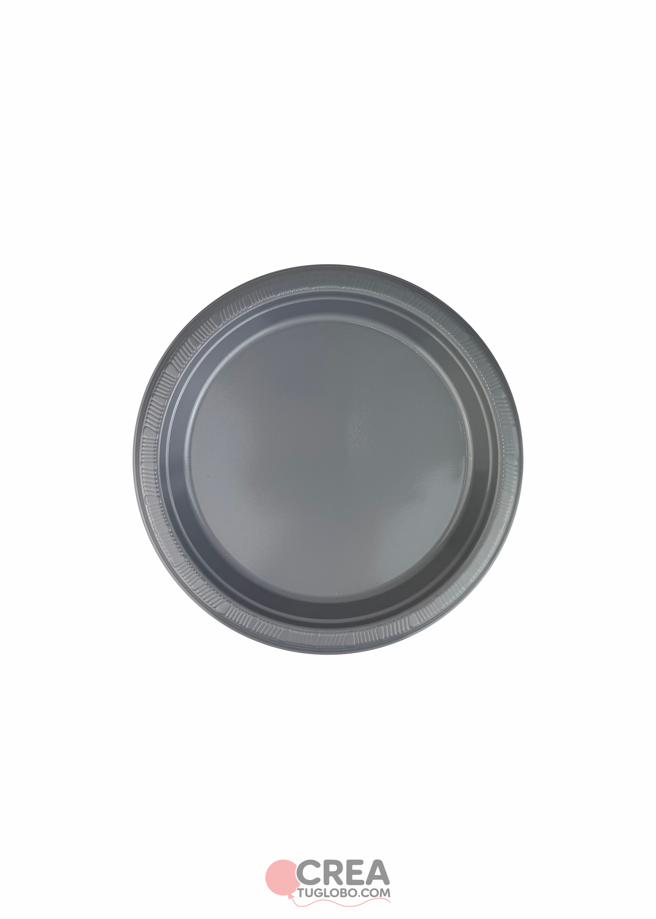 Plato redondo 7” plata