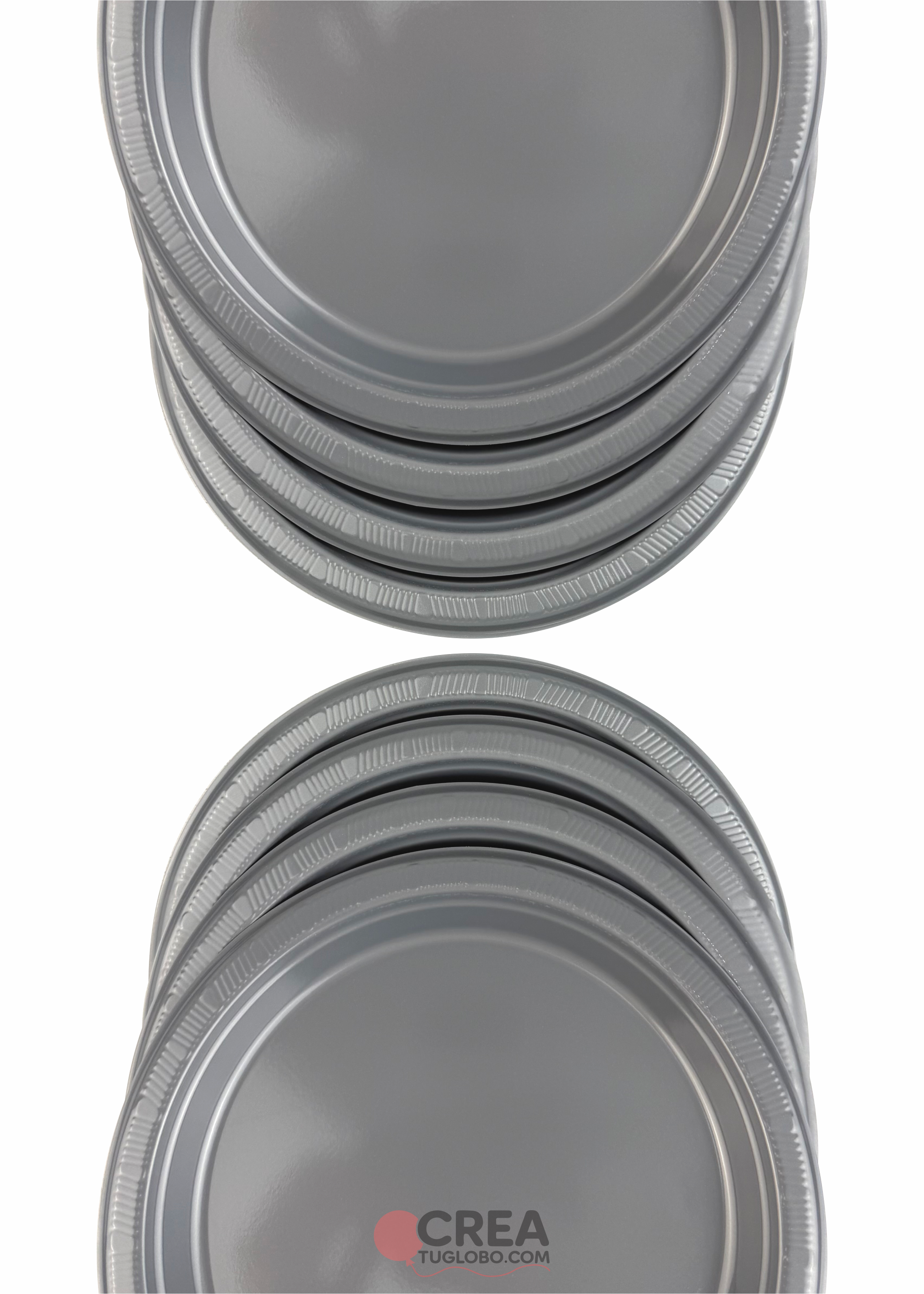 Plato redondo 7” plata